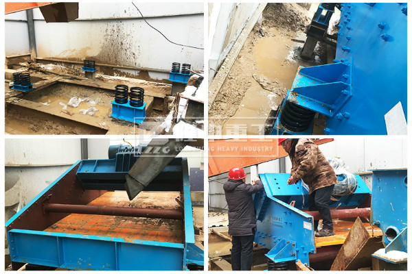 河南信陽(yáng)TS1845振動(dòng)脫水篩安裝現(xiàn)場(chǎng)