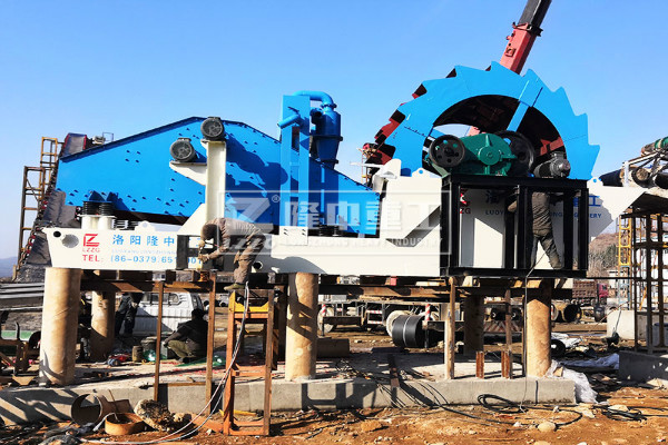 南陽西峽洗砂回收一體機(jī)安裝試運(yùn)行現(xiàn)場
